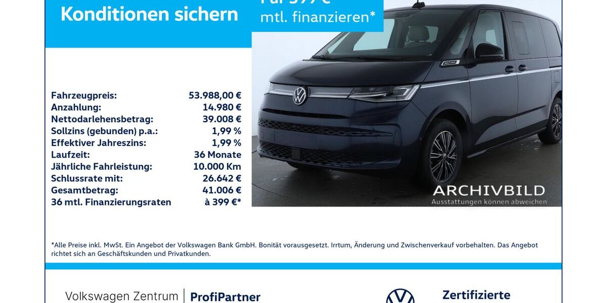 VW T7 Multivan 21.541 km 53.980 &euro; Leverkusen 51379