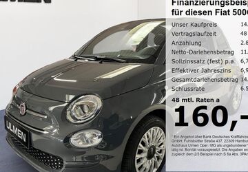 Fiat 500C 57.690 km 13.888 &euro; Düsseldorf 40231