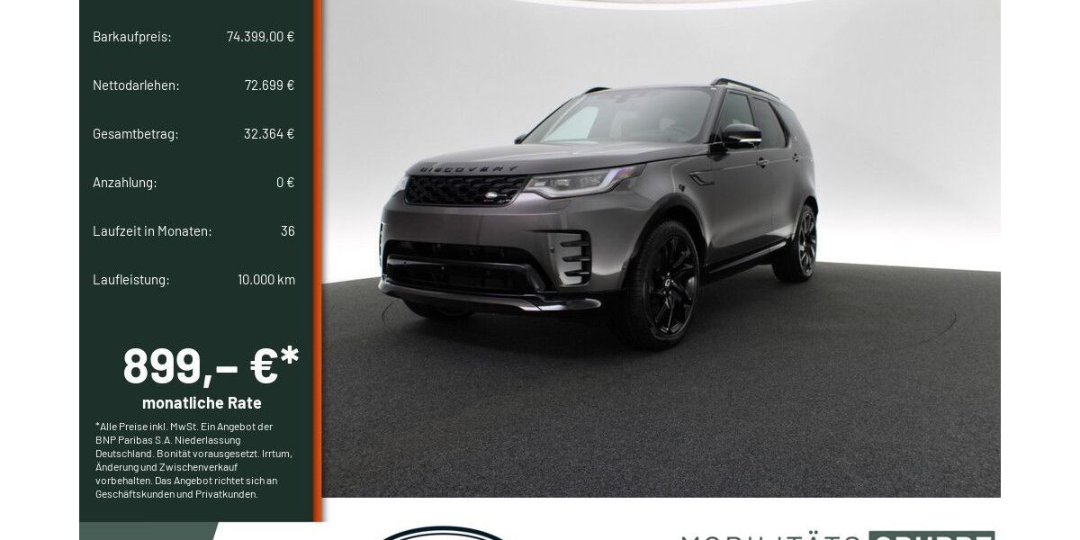 Land Rover Discovery 2.500 km 73.990 &euro; Engelskirchen 51766