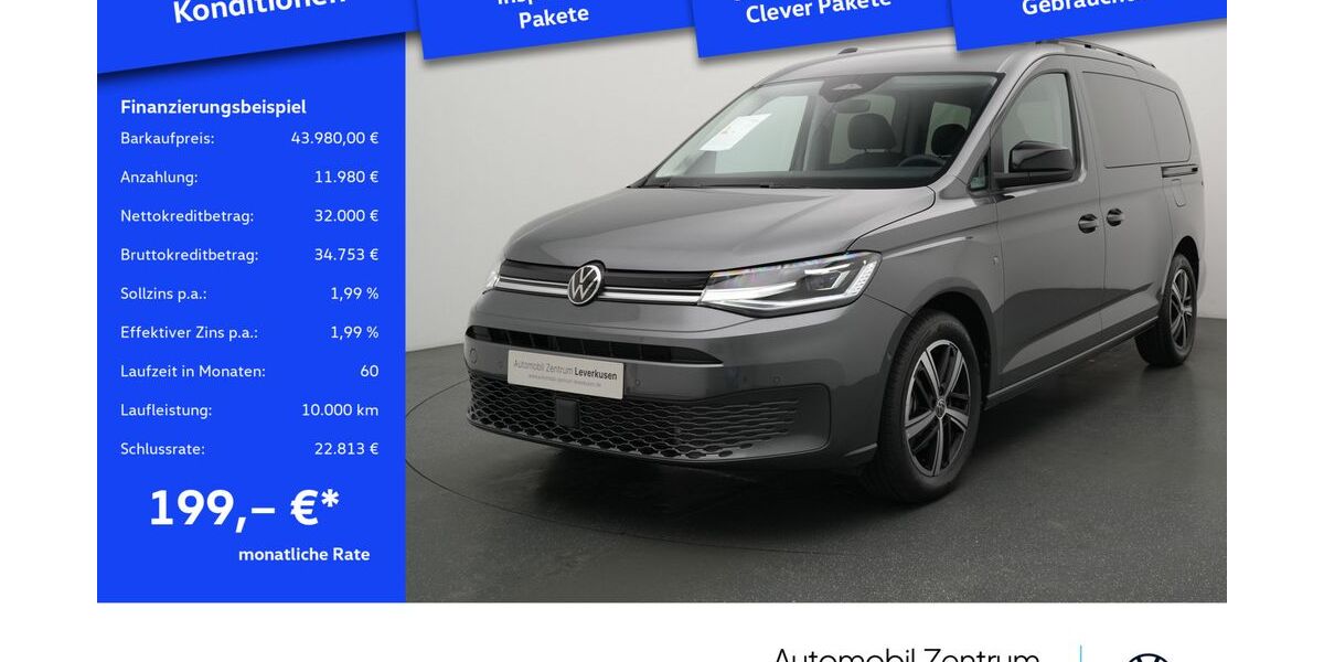 VW Caddy Maxi 1.009 km 43.980 &euro; Leverkusen 51379
