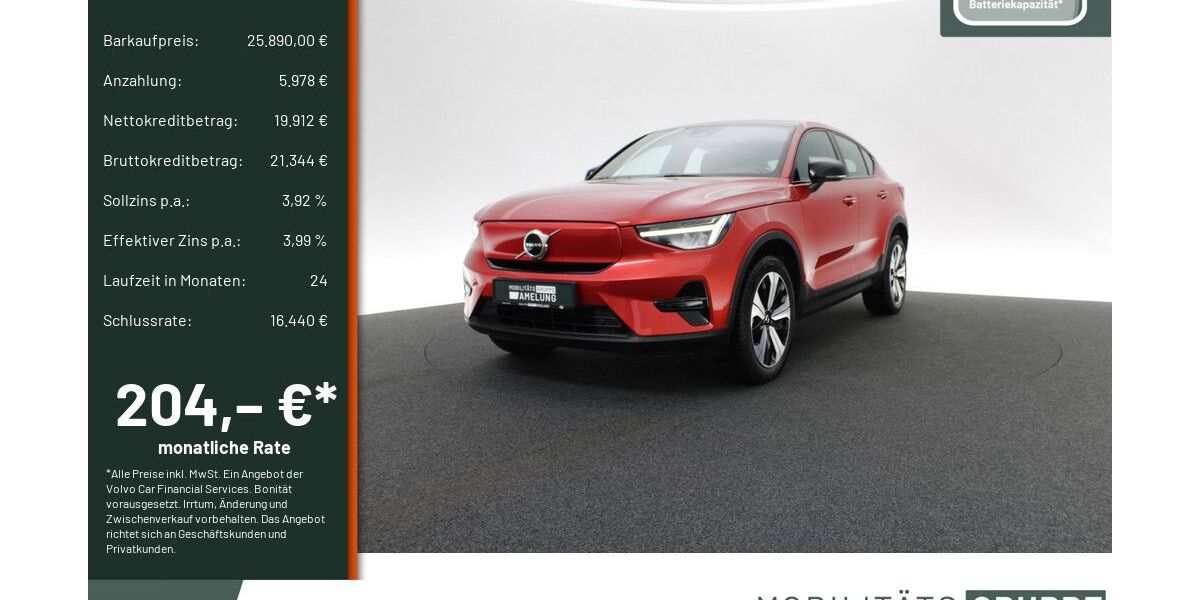Volvo C40 33.042 km 25.890 &euro; Engelskirchen 51766