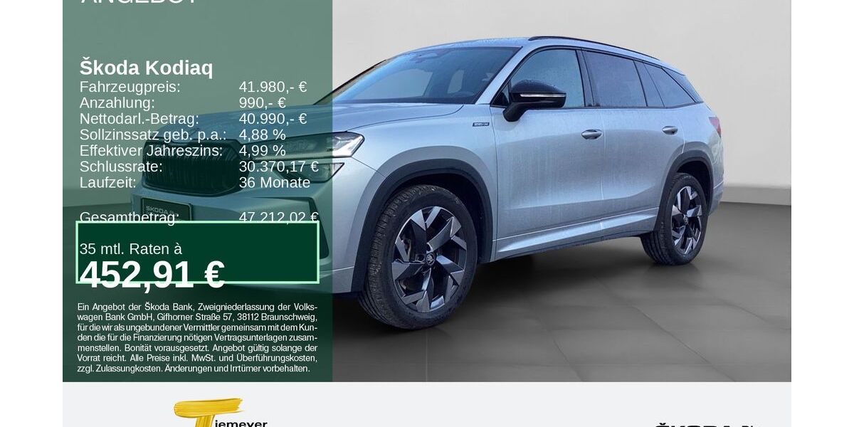 Skoda Kodiaq 7.900 km 41.670 &euro; Remscheid 42857