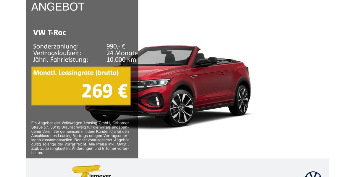 VW T-Roc 20.730 km 31.390 &euro; Remscheid 42897