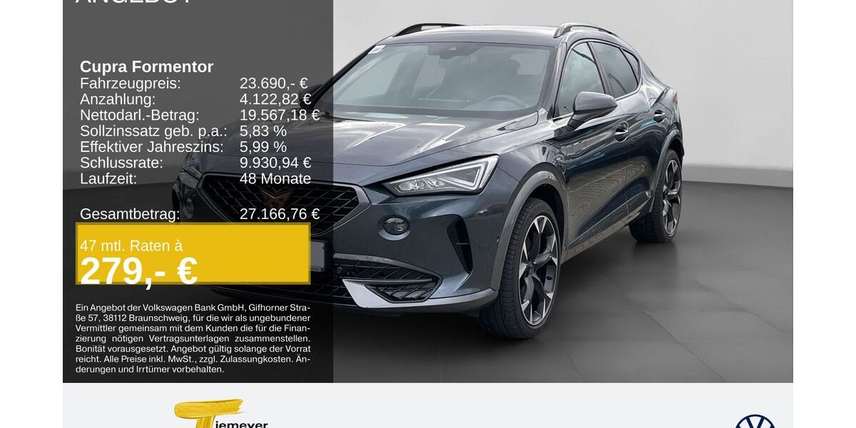 Cupra Formentor 88.155 km 22.790 &euro; Remscheid 42897